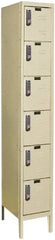 Hallowell - 6 Door, 6 Tier, Electronic Access Lockers - Eagle Tool & Supply