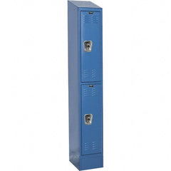 Hallowell - 2 Door, 2 Tier, Ready-Built Wardrobe & Box Lockers - Eagle Tool & Supply