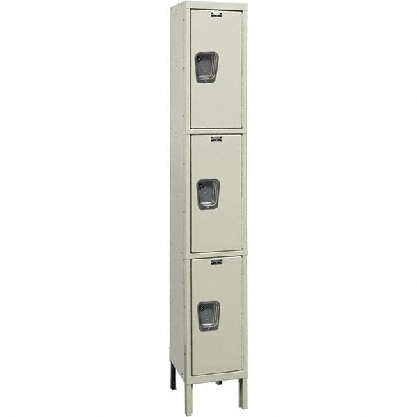 Hallowell - 3 Door, 3 Tier, Premium Wardrobe Lockers - Eagle Tool & Supply