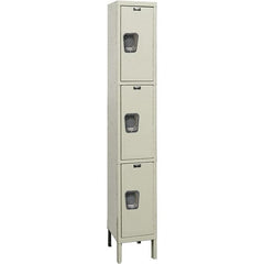 Hallowell - 3 Door, 3 Tier, Premium Wardrobe Lockers - Eagle Tool & Supply