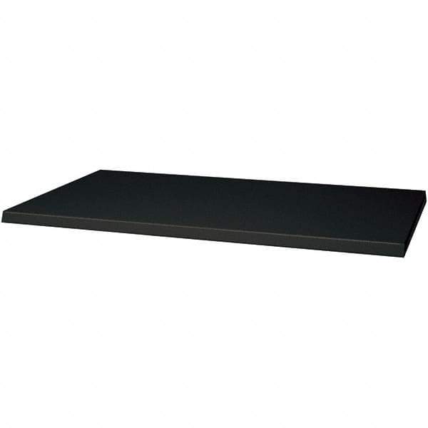 Hallowell - Charcoal, Cold Rolled Sheet Steel, Cabinet Shelf - 36" Wide x 21" Deep x 1" High Body - Eagle Tool & Supply