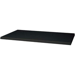 Hallowell - Charcoal, Galvannealed Sheet Steel, Cabinet Shelf - 36" Wide x 24" Deep x 1" High Body - Eagle Tool & Supply