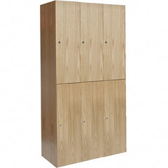 Hallowell - 6 Door, 2 Tier, Premium Wardrobe Lockers - Eagle Tool & Supply