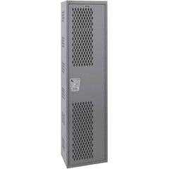 Hallowell - 1 Door, 1 Tier, Heavy-Duty Ventilated Wardrobe & Box Lockers - Eagle Tool & Supply