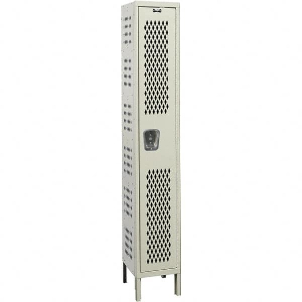 Hallowell - 1 Door, 1 Tier, Heavy-Duty Ventilated Wardrobe & Box Lockers - Eagle Tool & Supply