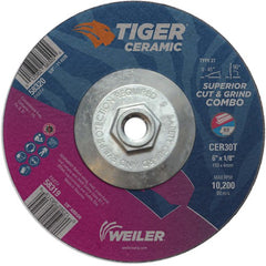 6X1/8 TIGER CERAMIC T27 COMBO WHL - Eagle Tool & Supply