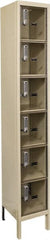 Hallowell - 6 Door, 6 Tier, Safety-View Plus Box Locker - Eagle Tool & Supply