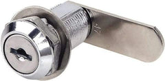 Hallowell - Fence & Barricade Parts & Accessories Type: Cylinder Lock Material: Steel - Eagle Tool & Supply