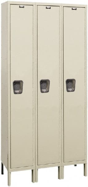 Hallowell - 3 Door, 1 Tier, Premium Wardrobe Lockers - Eagle Tool & Supply