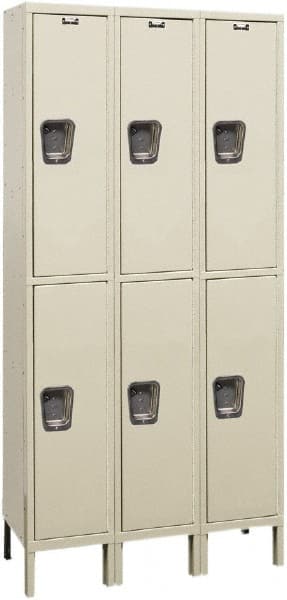 Hallowell - 6 Door, 2 Tier, Premium Wardrobe Lockers - Eagle Tool & Supply
