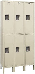 Hallowell - 6 Door, 2 Tier, Premium Wardrobe Lockers - Eagle Tool & Supply