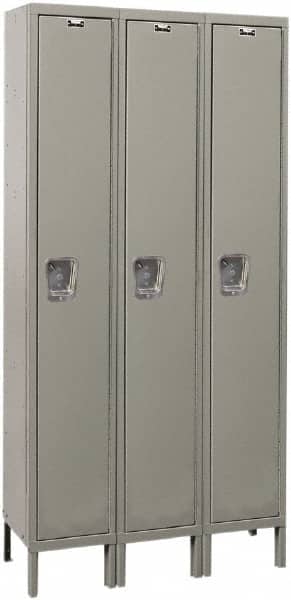 Hallowell - 3 Door, 1 Tier, Premium Wardrobe Lockers - Eagle Tool & Supply