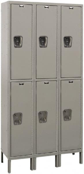 Hallowell - 6 Door, 2 Tier, Premium Wardrobe Lockers - Eagle Tool & Supply