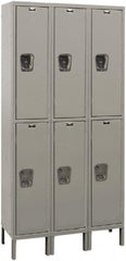 Hallowell - 6 Door, 2 Tier, Premium Wardrobe Lockers - Eagle Tool & Supply