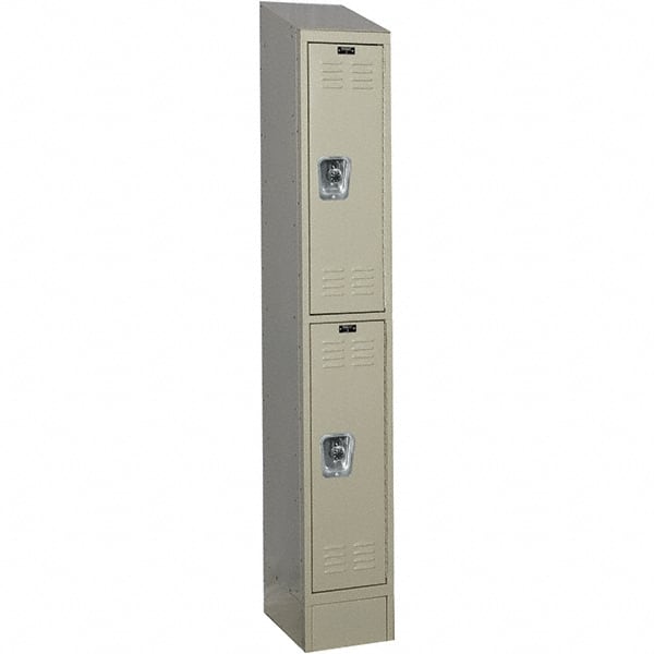 Hallowell - 2 Door, 2 Tier, Ready-Built Wardrobe & Box Lockers - Eagle Tool & Supply