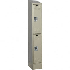 Hallowell - 2 Door, 2 Tier, Ready-Built Wardrobe & Box Lockers - Eagle Tool & Supply