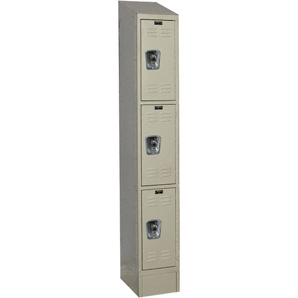 Hallowell - 3 Door, 3 Tier, Ready-Built Wardrobe & Box Lockers - Eagle Tool & Supply