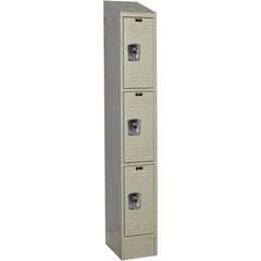 Hallowell - 3 Door, 3 Tier, Ready-Built Wardrobe & Box Lockers - Eagle Tool & Supply