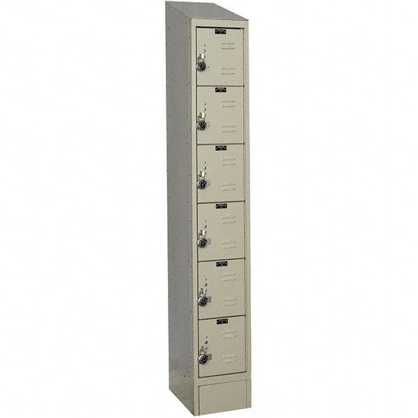 Hallowell - 6 Door, 6 Tier, Ready-Built Wardrobe & Box Lockers - Eagle Tool & Supply