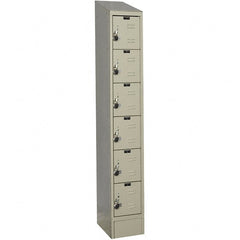 Hallowell - 6 Door, 6 Tier, Ready-Built Wardrobe & Box Lockers - Eagle Tool & Supply