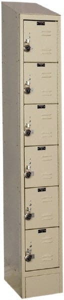 Hallowell - 6 Door, 6 Tier, Ready-Built Wardrobe & Box Lockers - Eagle Tool & Supply
