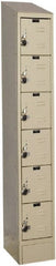 Hallowell - 6 Door, 6 Tier, Ready-Built Wardrobe & Box Lockers - Eagle Tool & Supply