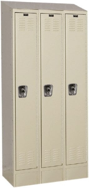 Hallowell - 3 Door, 1 Tier, Ready-Built Wardrobe & Box Lockers - Eagle Tool & Supply