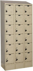 Hallowell - 18 Door, 6 Tier, Ready-Built Wardrobe & Box Lockers - Eagle Tool & Supply