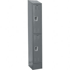 Hallowell - 2 Door, 2 Tier, Ready-Built Wardrobe & Box Lockers - Eagle Tool & Supply