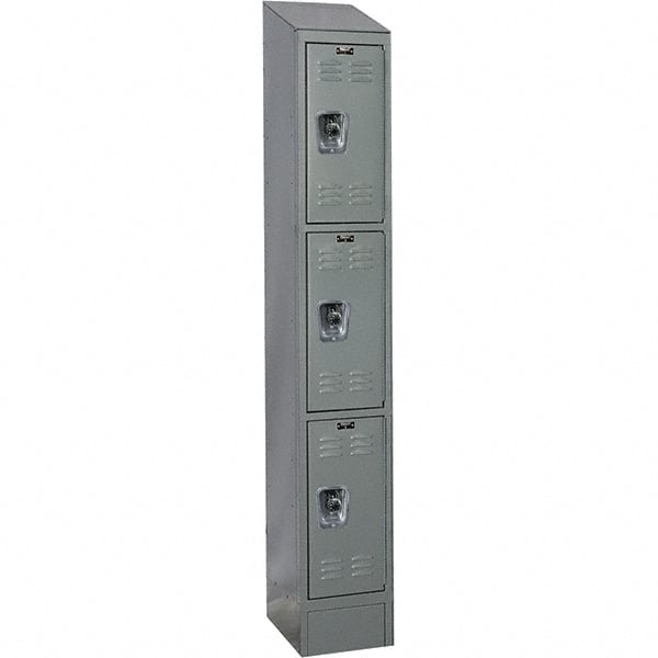 Hallowell - 3 Door, 3 Tier, Ready-Built Wardrobe & Box Lockers - Eagle Tool & Supply