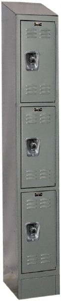 Hallowell - 3 Door, 3 Tier, Ready-Built Wardrobe & Box Lockers - Eagle Tool & Supply