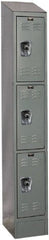 Hallowell - 3 Door, 3 Tier, Ready-Built Wardrobe & Box Lockers - Eagle Tool & Supply