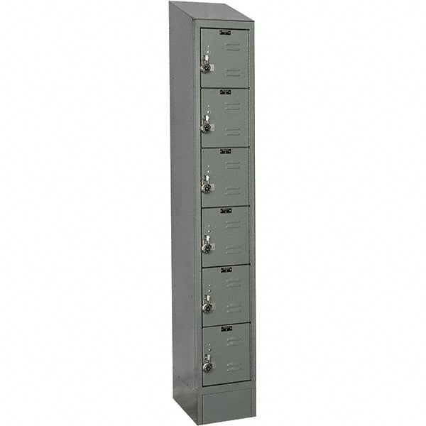 Hallowell - 6 Door, 6 Tier, Ready-Built Wardrobe & Box Lockers - Eagle Tool & Supply