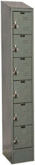 Hallowell - 6 Door, 6 Tier, Ready-Built Wardrobe & Box Lockers - Eagle Tool & Supply
