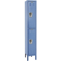 Hallowell - 2 Door, 2 Tier, Ready-Built Wardrobe & Box Lockers - Eagle Tool & Supply