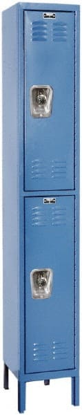 Hallowell - 2 Door, 2 Tier, Ready-Built Wardrobe & Box Lockers - Eagle Tool & Supply