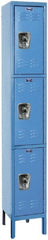Hallowell - 3 Door, 3 Tier, Ready-Built Wardrobe & Box Lockers - Eagle Tool & Supply