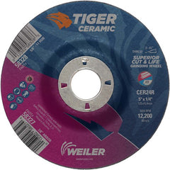 5X1/4 TIGER CERAMIC T27 GRIND WHL - Eagle Tool & Supply