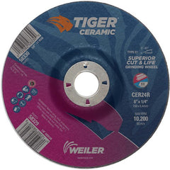 6X1/4 TIGER CERAMIC T27 GRIND WHL - Eagle Tool & Supply