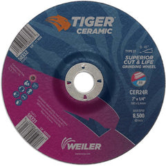7X1/4 TIGER CERAMIC T27 GRIND WHL - Eagle Tool & Supply
