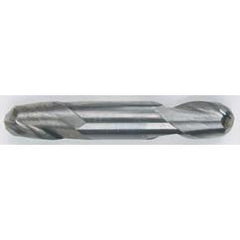 5/16 Dia. - 2-1/2 OAL - Solid Carbide - Bright - Ball Nose DE EM-2 FL - Eagle Tool & Supply