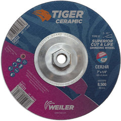 7X1/4 TIGER CERAMIC T27 GRIND WHL - Eagle Tool & Supply
