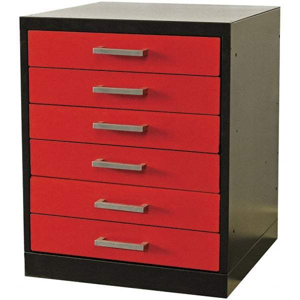 Hallowell - Steel Workbench & Workstation Pedestal - 24" Deep, 32" High, Use with Fort Knox Modular Utility Storage & Workbench System - Eagle Tool & Supply