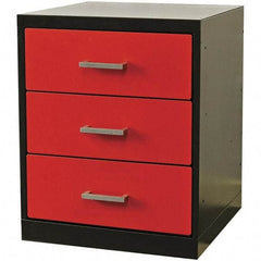 Hallowell - Steel Workbench & Workstation Pedestal - 24" Deep, 32" High, Use with Fort Knox Modular Utility Storage & Workbench System - Eagle Tool & Supply