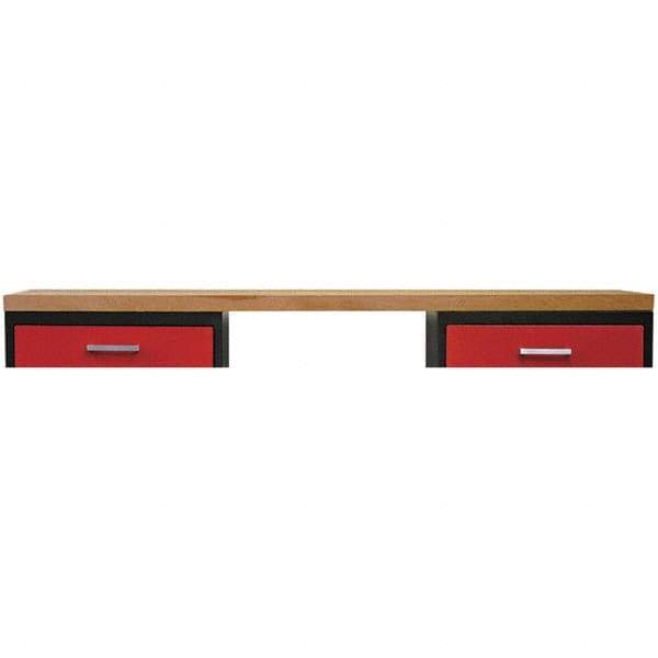 Hallowell - Flat Workbench & Workstation Top - 24" Deep, Use with Fort Knox Modular Utility Storage & Workbench System - Eagle Tool & Supply