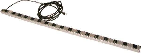 Hallowell - Workbench & Workstation Power Bar - 3" Deep, Use with Fort Knox Modular Utility Storage & Workbench System - Eagle Tool & Supply