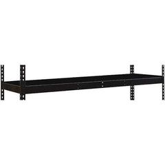 Hallowell - 96" Wide, Open Shelving Accessory/Component - 36" Deep, Use with Black Rivetwell Double Rivet Boltless Shelving - Eagle Tool & Supply