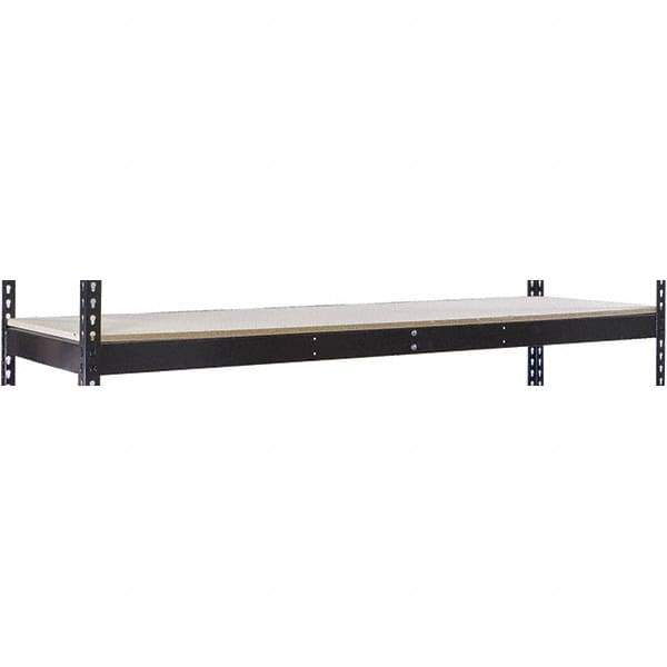 Hallowell - 72" Wide, 5/8 High, Open Shelving Accessory/Component - 48" Deep, Use with Black Rivetwell Double Rivet Boltless Shelving - Eagle Tool & Supply