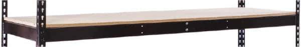 Hallowell - 72" Wide, 5/8 High, Open Shelving Accessory/Component - 24" Deep, Use with Black Rivetwell Double Rivet Boltless Shelving - Eagle Tool & Supply
