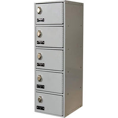 Hallowell - 5 Door, 5 Tier, Mobile Device Locker - Eagle Tool & Supply